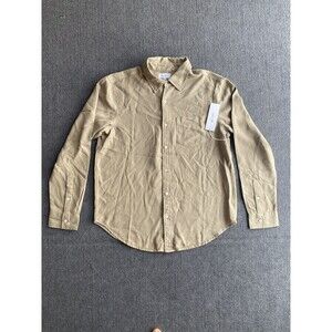 Adriano Goldschmied Shirt Mens Small Dry Dust Sport Long Sleeve Preppy Button